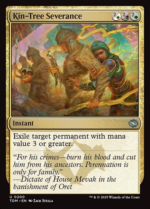Exile target permanent with mana value 3 or greater.