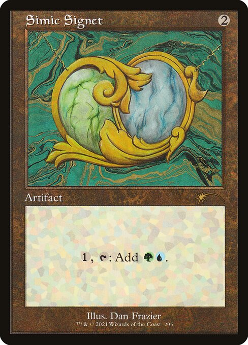 {1}, {T}: Add {G}{U}.