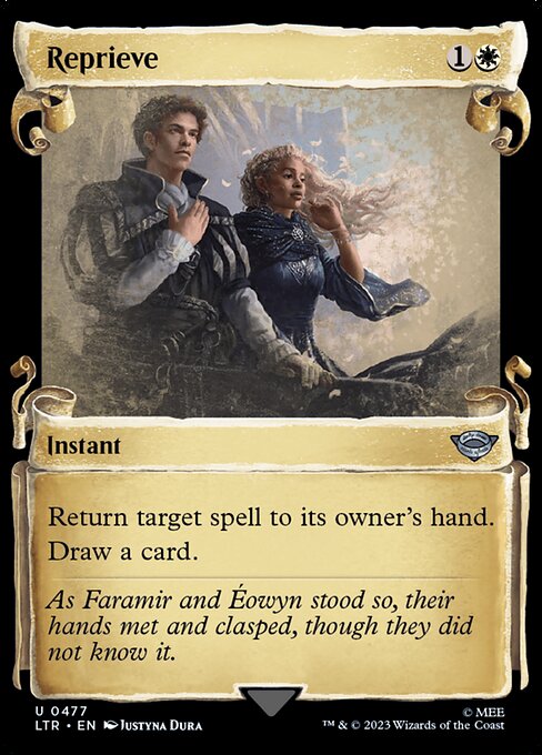 Return target spell to its owner's hand.
Draw a card.