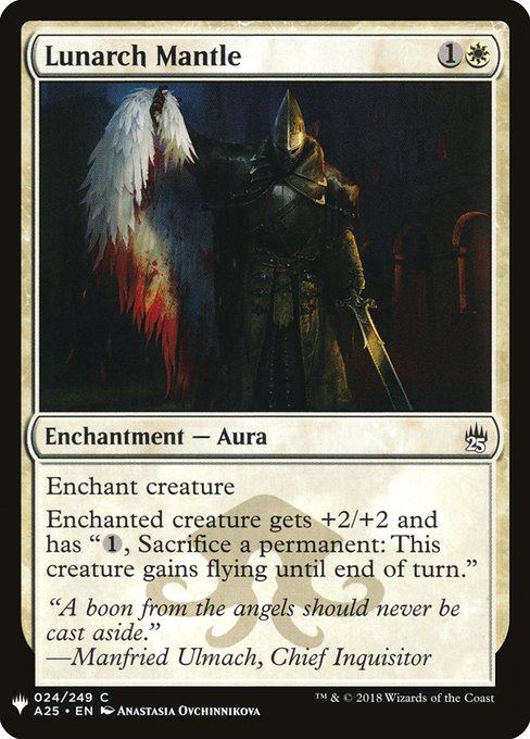 Enchant creature
Enchanted creature gets +2/+2 and has "{1}, Sacrifice a permanent: This creature gains flying until end of turn."