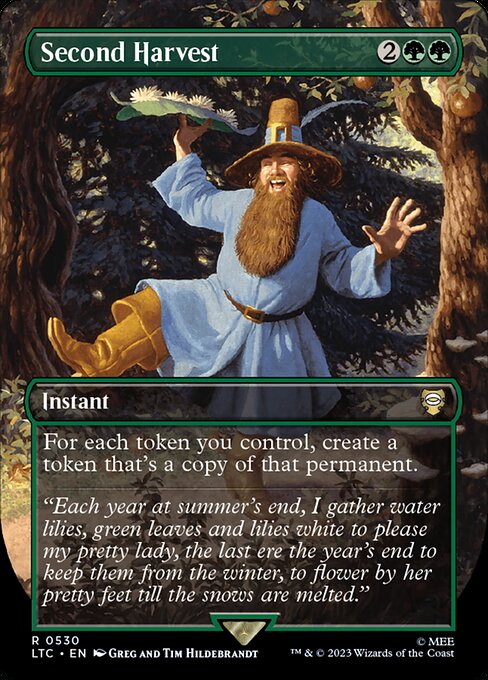 For each token you control, create a token that's a copy of that permanent.