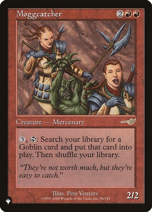 {3}, {T}: Search your library for a Goblin permanent card, put it onto the battlefield, then shuffle.