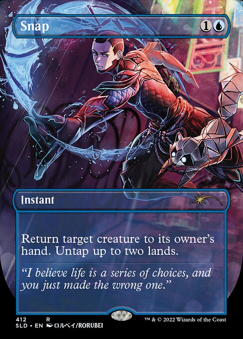 Return target creature to its owner's hand. Untap up to two lands.