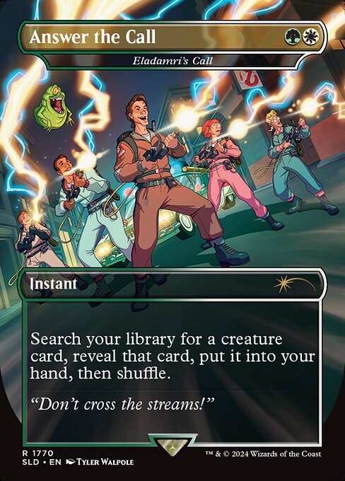 Search your library for a creature card, reveal that card, put it into your hand, then shuffle.
