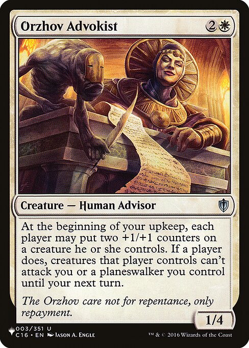 At the beginning of your upkeep, each player may put two +1/+1 counters on a creature they control. If a player does, creatures that player controls can't attack you or planeswalkers you control until your next turn.