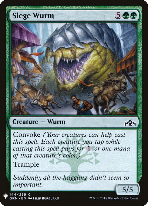 Convoke (Your creatures can help cast this spell. Each creature you tap while casting this spell pays for {1} or one mana of that creature's color.)
Trample
