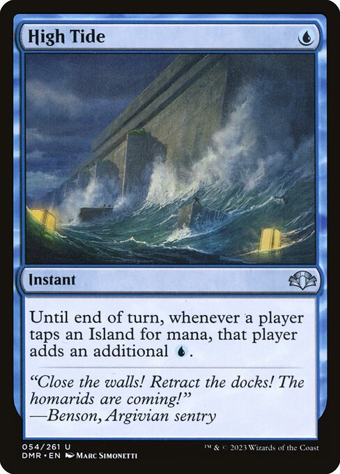 Until end of turn, whenever a player taps an Island for mana, that player adds an additional {U}.
