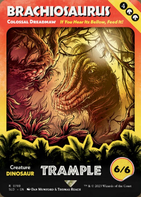 Trample (This creature can deal excess combat damage to the player or planeswalker it's attacking.)