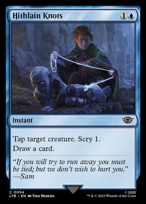 Tap target creature. Scry 1.
Draw a card.