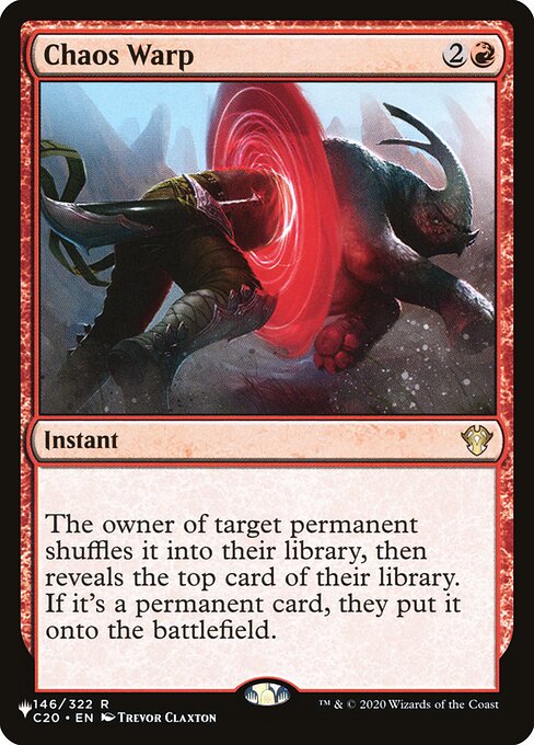 The owner of target permanent shuffles it into their library, then reveals the top card of their library. If it's a permanent card, they put it onto the battlefield.
