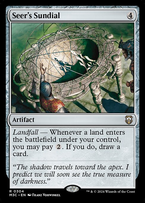 Landfall — Whenever a land you control enters, you may pay {2}. If you do, draw a card.