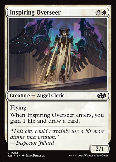 Flying
When this creature enters, you gain 1 life and draw a card.