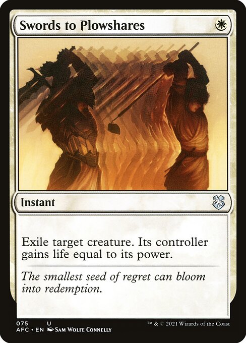 Exile target creature. Its controller gains life equal to its power.