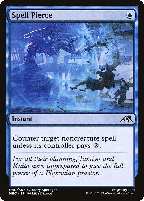 Counter target noncreature spell unless its controller pays {2}.