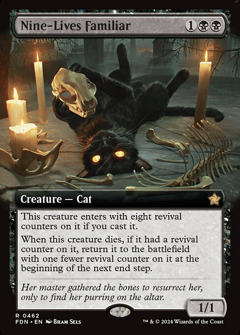 This creature enters with eight revival counters on it if you cast it.
When this creature dies, if it had a revival counter on it, return it to the battlefield with one fewer revival counter on it at the beginning of the next end step.