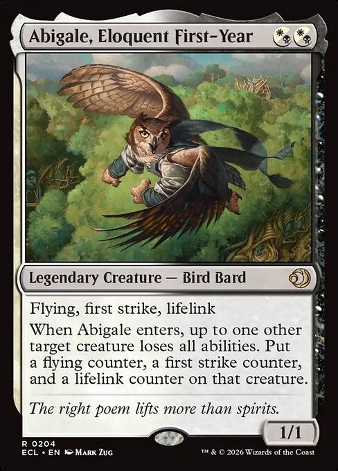 Abigale, Eloquent First-Year (ES)