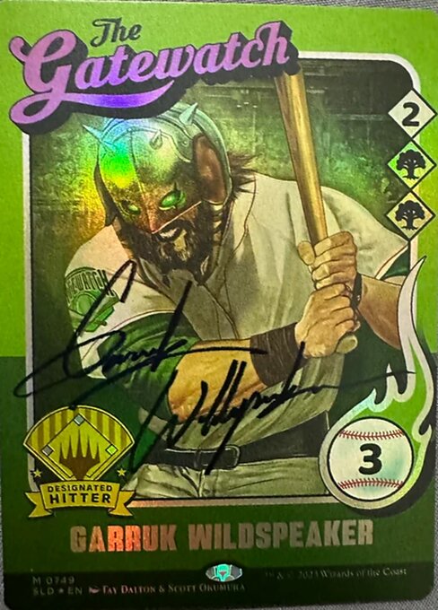 +1: Untap two target lands.
−1: Create a 3/3 green Beast creature token.
−4: Creatures you control get +3/+3 and gain trample until end of turn.   +1: Untap two target lands.
−1: Create a 3/3 green Beast creature token.
−4: Creatures you control get +3/+3 and gain trample until end of turn.