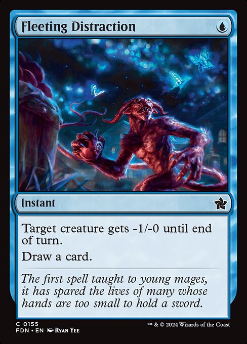 Target creature gets -1/-0 until end of turn.
Draw a card.
