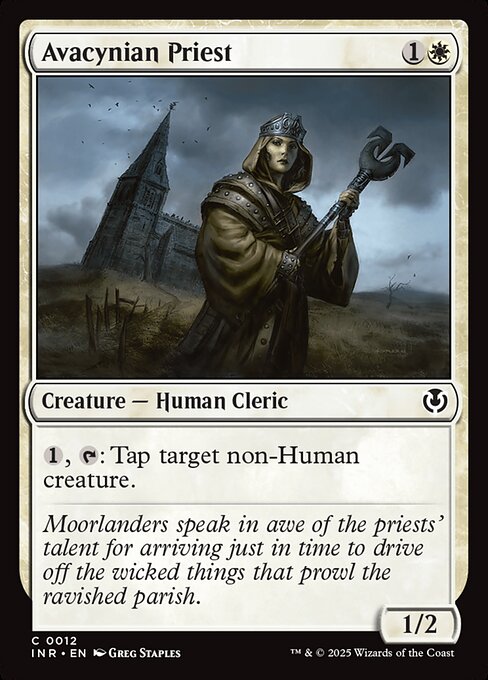 {1}, {T}: Tap target non-Human creature.