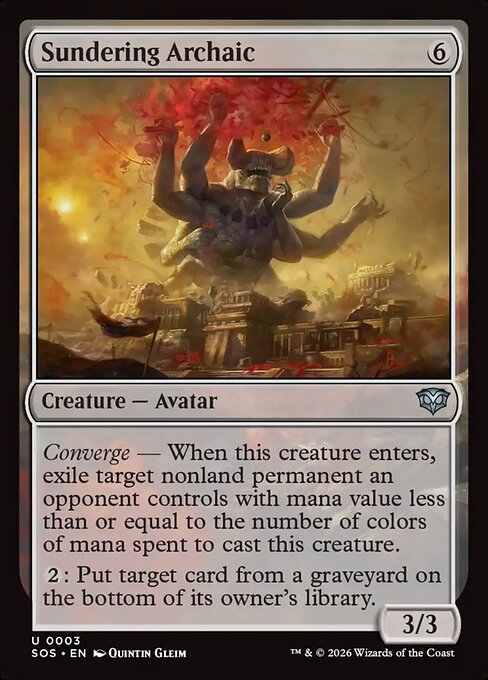 Sundering Archaic (Foil)