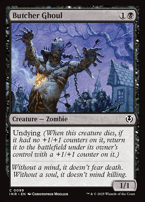 Undying (When this creature dies, if it had no +1/+1 counters on it, return it to the battlefield under its owner's control with a +1/+1 counter on it.)