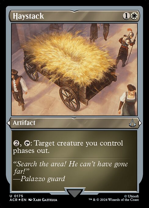 {2}, {T}: Target creature you control phases out. (Treat it and anything attached to it as though they don't exist until your next turn.)