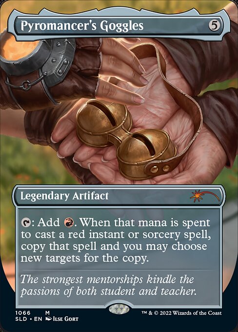 {T}: Add {R}. When that mana is spent to cast a red instant or sorcery spell, copy that spell and you may choose new targets for the copy.