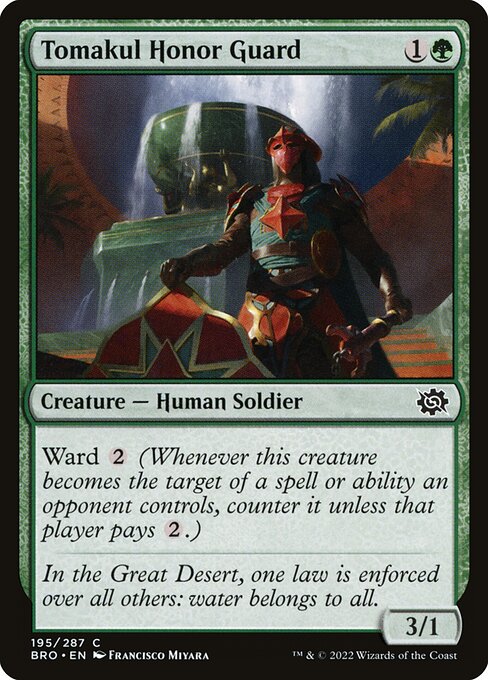 Ward {2} (Whenever this creature becomes the target of a spell or ability an opponent controls, counter it unless that player pays {2}.)