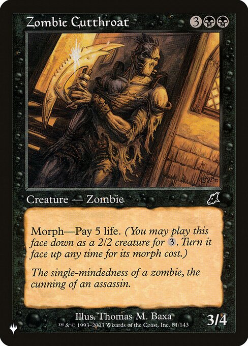 Morph—Pay 5 life. (You may cast this card face down as a 2/2 creature for {3}. Turn it face up any time for its morph cost.)