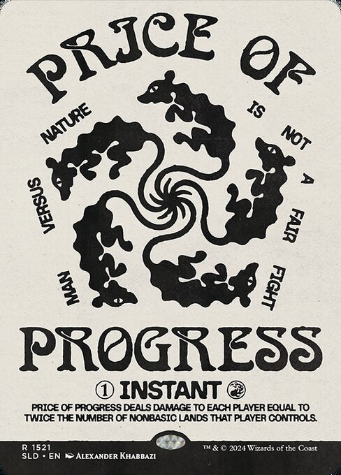 Price of Progress deals damage to each player equal to twice the number of nonbasic lands that player controls.