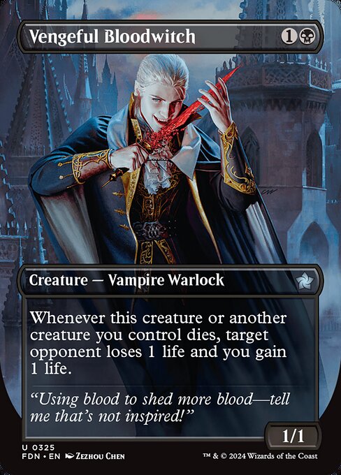 Whenever this creature or another creature you control dies, target opponent loses 1 life and you gain 1 life.