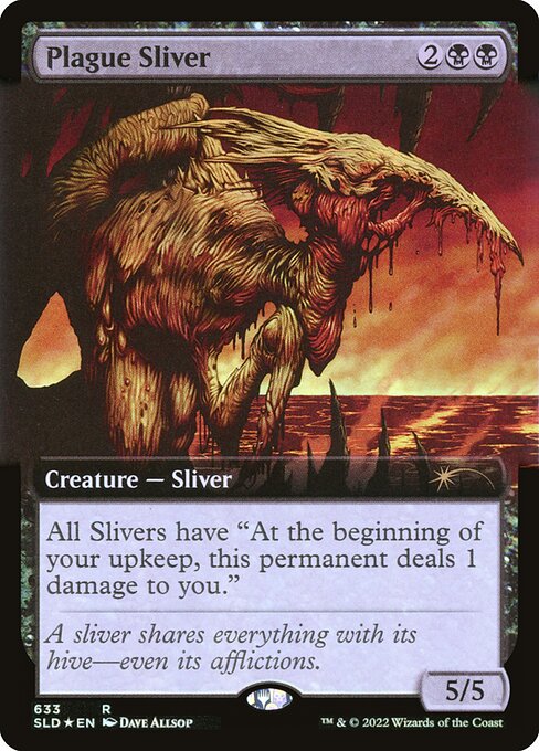 All Slivers have "At the beginning of your upkeep, this permanent deals 1 damage to you."