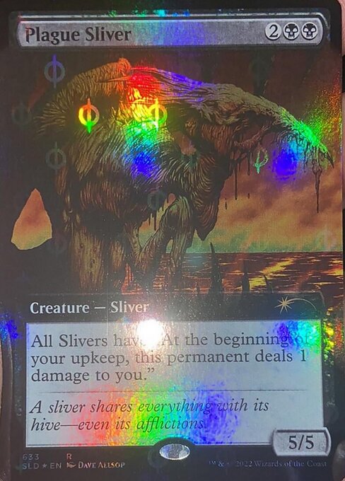 All Slivers have "At the beginning of your upkeep, this permanent deals 1 damage to you."