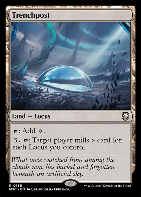 {T}: Add {C}.
{3}, {T}: Target player mills a card for each Locus you control.