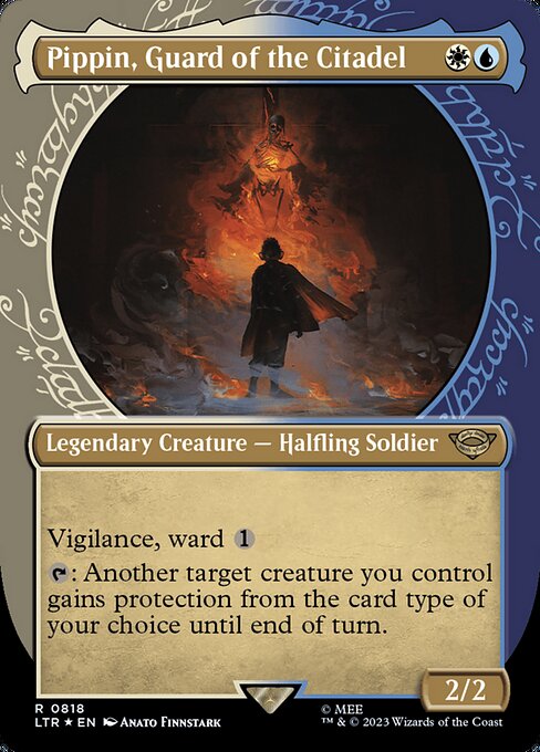 Vigilance, ward {1}
{T}: Another target creature you control gains protection from the card type of your choice until end of turn. (It can't be blocked, targeted, dealt damage, enchanted, or equipped by anything of that type.)