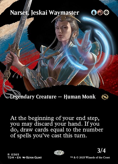 At the beginning of your end step, you may discard your hand. If you do, draw cards equal to the number of spells you've cast this turn.