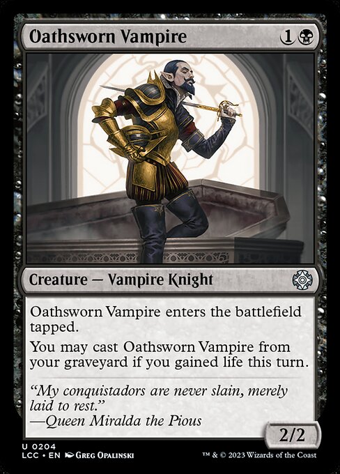 This creature enters tapped.
You may cast this card from your graveyard if you gained life this turn.