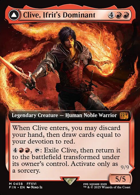 Clive, Ifrit's Dominant // Ifrit, Warden of Inferno (Foil)