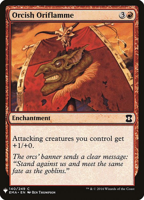 Attacking creatures you control get +1/+0.