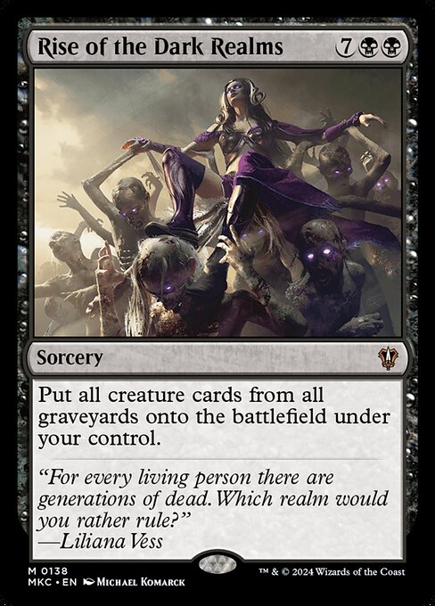 Put all creature cards from all graveyards onto the battlefield under your control.