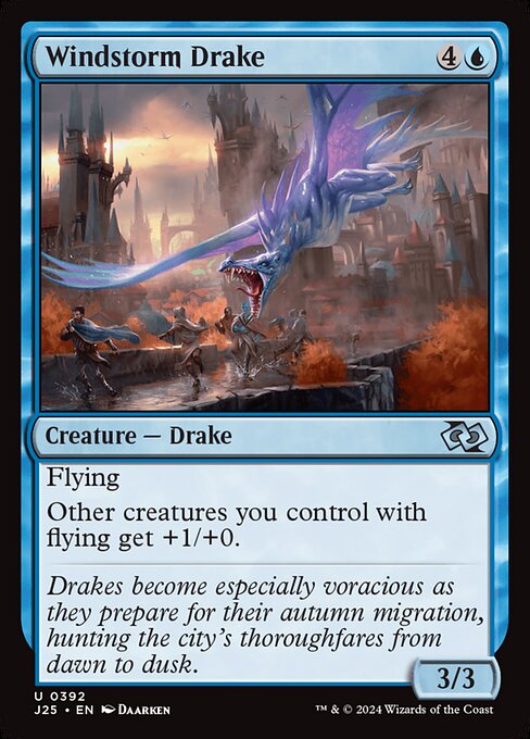 Flying
Other creatures you control with flying get +1/+0.