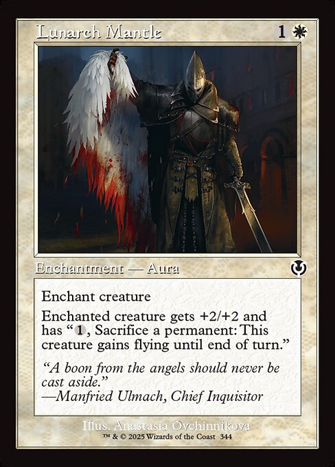 Enchant creature
Enchanted creature gets +2/+2 and has {1}, Sacrifice a permanent: This creature gains flying until end of turn.