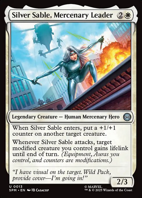 Silver Sable, Mercenary Leader (Foil)