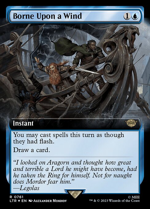 You may cast spells this turn as though they had flash.
Draw a card.