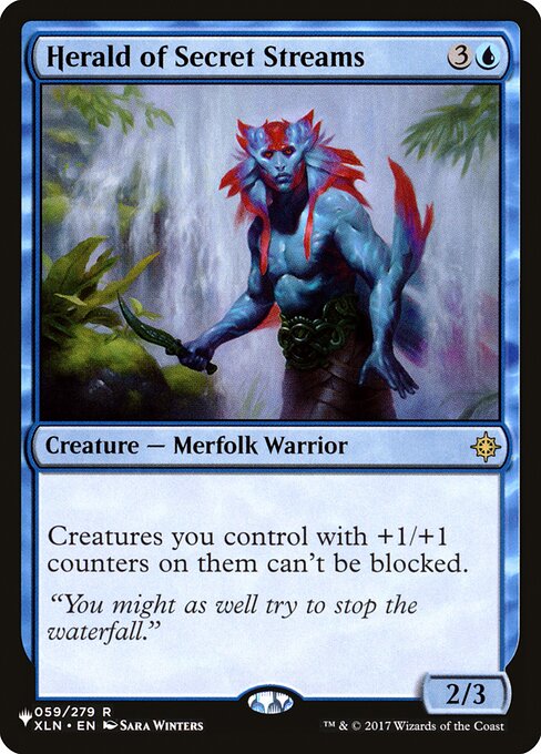 Creatures you control with +1/+1 counters on them can't be blocked.