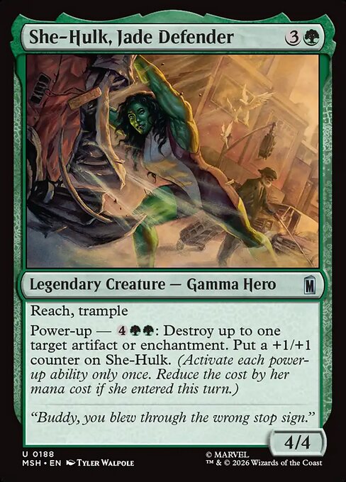 She-Hulk, Jade Defender (Foil)