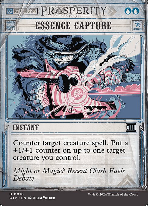Counter target creature spell. Put a +1/+1 counter on up to one target creature you control.