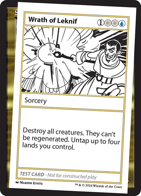 Destroy all creatures. They can't be regenerated. Untap up to four lands you control.