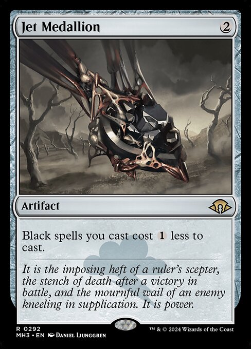 Black spells you cast cost {1} less to cast.