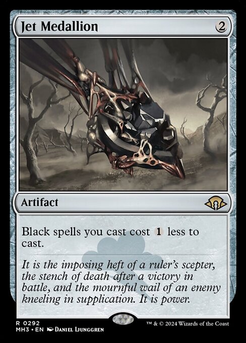 Black spells you cast cost {1} less to cast.